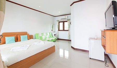 lovely double bed at Kite Cable Pranburi